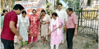 सहयोग ट्रस्ट द्वारा 2 अक्तूबर को चलाया गया स्वच्छता अभियान Cleanliness campaign launched