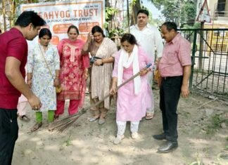 सहयोग ट्रस्ट द्वारा 2 अक्तूबर को चलाया गया स्वच्छता अभियान Cleanliness campaign launched