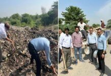 स्वच्छता सेवा पखवाड़ा के तहत यमुना प्राधिकरण के अधिकारियों द्वारा चलाया गया स्वच्छता अभियान Cleanliness campaign run by Yamuna Authority