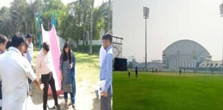 ग्रेटर नोएडा में संतोष ट्रॉफी फुटबॉल टूर्नामेंट की तैयारी जोरों पर, सिटी पार्क में लगेंगी लो हाइट की स्ट्रीट लाइटें, एसीईओ मेधा रूपम ने किया निरीक्षण Santosh Trophy football tournament in full swing in Greater Noida
