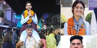 गढ़वाल विश्वविद्यालय बिड़ला परिसर श्रीनगर के छात्र संघ अध्यक्ष बने सुधांशु, महासचिव बनी आंचल राणा Sudhanshu becomes student union president of Birla campus Srinagar