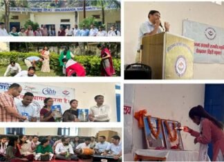 देवप्रयाग महाविद्यालय में धूमधाम से मनाई गई महात्मा गांधी और लाल बहादुर शास्त्री जी की जयंती धूमधाम से मनाई गई महात्मा गांधी और लाल बहादुर शास्त्री जी की जयंती