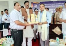 ग्रेटर नोएडा में आयोजित संतोष ट्रॉफी फुटबॉल चैंपियनशिप में मणिपुर को प्रथम, उत्तर प्रदेश को द्वितीय स्थान santosh trophy football