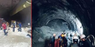 उत्तरकाशी में बड़ा हादसा: निर्माणाधीन टनल में भूस्खलन, 36 मजदूरों के फंसे होने की सूचना Landslide in tunnel in Uttarkashi