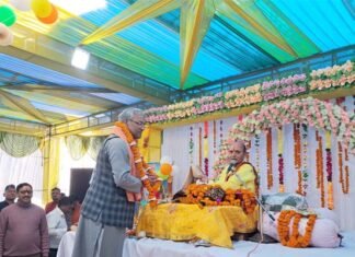 विकासखंड कल्जीखाल के ग्राम चोपड़ा में आयोजित श्रीमद् भागवत ज्ञान यज्ञ कथा में पांचवें दिन भी रही भारी भीड़ Shrimad Bhagwat Katha organized in Chopra.