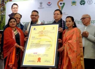 उत्तराखंड के मंडुवा, झंगोरा, पिछोड़ा समेत 18 उत्पादों को मिला GI टैग, सीएम धामी ने बांटे प्रमाण पत्र GI tag uttarakhand product