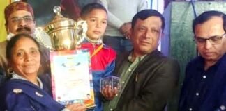 राज्य स्तरीय मैथ्स विजार्ड एवं स्पेशल जीनियस प्रतियोगिता में रा. प्रा. विद्यालय सांकरौं के गौतम को मिला पहला स्थान gautam wins Maths Wizard and Special Genius competition