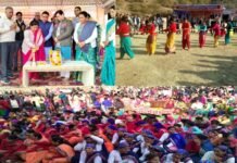 माँ भुवनेश्वरी मंदिर सांगुड़ा में आयोजित इतिहासिक गेंद मेले में लंगूर पट्टी रही विजयी, महिला रस्सा-कस्सी प्रतियोगिता में मनियारस्यूं पट्टी बनी विजेता