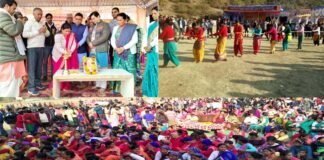 माँ भुवनेश्वरी मंदिर सांगुड़ा में आयोजित इतिहासिक गेंद मेले में लंगूर पट्टी रही विजयी, महिला रस्सा-कस्सी प्रतियोगिता में मनियारस्यूं पट्टी बनी विजेता