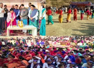 माँ भुवनेश्वरी मंदिर सांगुड़ा में आयोजित इतिहासिक गेंद मेले में लंगूर पट्टी रही विजयी, महिला रस्सा-कस्सी प्रतियोगिता में मनियारस्यूं पट्टी बनी विजेता