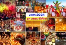 वर्ष 2024 के प्रमुख व्रत-त्योहार: कब है होली, दशहरा, दिवाली? देखें पूरी लिस्ट