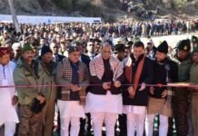 रक्षामंत्री राजनाथ सिंह ने जोशीमठ से किया बीआरओ द्वारा निर्मित 29 पुलों और छह सड़कों का उद्घाटन