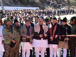 रक्षामंत्री राजनाथ सिंह ने जोशीमठ से किया बीआरओ द्वारा निर्मित 29 पुलों और छह सड़कों का उद्घाटन