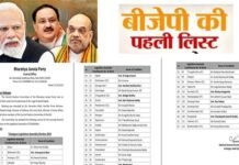बीजेपी ने 195 उम्मीदवारों की पहली लिस्ट की जारी, दिल्ली में किन चेहरों पर लगाया दांव, किसका कटा टिकट ?