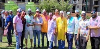 उत्तराखंड जन विकास समिति ने ग्रेनोवेस्ट में धूमधाम से मनाया होली मिलन समारोह