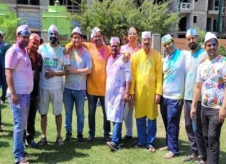 उत्तराखंड जन विकास समिति ने ग्रेनोवेस्ट में धूमधाम से मनाया होली मिलन समारोह