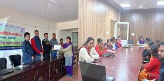 कल्जीखाल ब्लॉक सभागार में लखपति दीदियों को किया सम्मानित