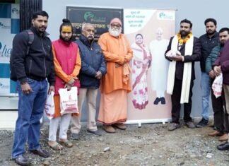 टपकेश्वर महादेव मंदिर पार्किंग स्थल में हंस फाउंडेशन के सौजन्य से स्थापित सामुदायिक स्वच्छता परिसर का लोकार्पण sanitation complex in Tapkeshwar Mahadev Temple parking
