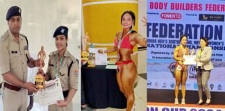 उत्तराखंड पुलिस महिला कांस्टेबल पूजा भट्ट ने बॉडी बिल्डिंग फेडरेशन कप में जीता कांस्य पदक, एसएसपी ने किया सम्मानित constable Pooja Bhatt won bronze medal in body building