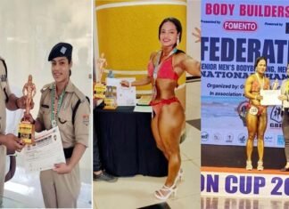 उत्तराखंड पुलिस महिला कांस्टेबल पूजा भट्ट ने बॉडी बिल्डिंग फेडरेशन कप में जीता कांस्य पदक, एसएसपी ने किया सम्मानित constable Pooja Bhatt won bronze medal in body building