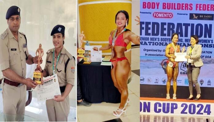 constable Pooja Bhatt won bronze medal in body building