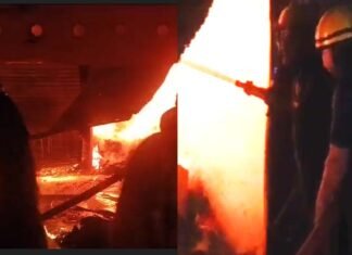 देहरादून के पलटन बाजार में कपड़ों की दुकान में लगी भीषण आग, लाखों का सामान जलकर राख fire broke out in a clothing shop in Paltan Bazaar Dehradun