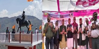 वीर पुरिया नैथानी की प्रतिमा, अनावरण के बाद आम जनता के दर्शनार्थ समर्पित, वीर पुरिया स्मारक स्थल पर हुआ भव्य महोत्सव का आयोजन