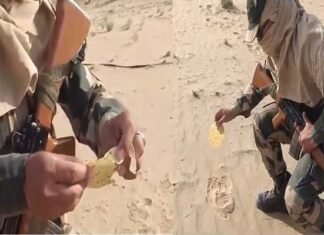 BSF के जवानों ने बीकानेर में तपती रेत पर सेंका पापड़, देशभर में भीषण गर्मी का कहर, जानिए कितना पहुँच गया है तापमान, राजस्थान में रेड अलर्ट जारी BSF soldiers baked papad on hot sand in Bikaner