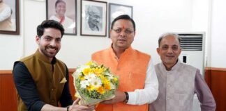 फ़िल्म ‘कर्तम भुगतम’ से बॉलीवुड में डेब्यू करने वाले उत्तराखंड के युवा ऋषभ को सीएम धामी ने दी शुभकामनाएं Kartam Bhugatam Rishabh kohali