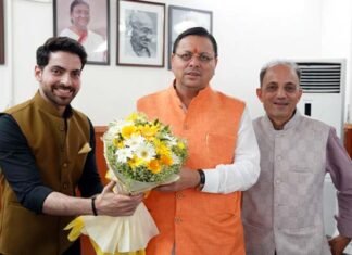 फ़िल्म ‘कर्तम भुगतम’ से बॉलीवुड में डेब्यू करने वाले उत्तराखंड के युवा ऋषभ को सीएम धामी ने दी शुभकामनाएं Kartam Bhugatam Rishabh kohali