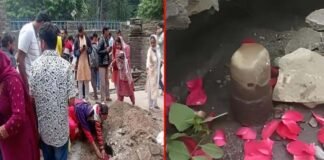 उत्तराखंड में यहाँ खुदाई के दौरान मिला प्राचीन शिवलिंग, दर्शन करने उमड़ी श्रद्धालुओं की भीड़ ancient shivalinga in jageshwar dham Almorah