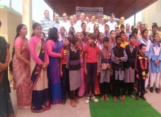 राजकीय इंटर कॉलेज कीर्ति नगर में धूम धाम से मनाया गया प्रवेश उत्सव entry festival celebrated with pomp in kirti nagar