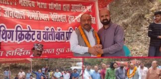 खैरालिंग मेले के तहत शुरू हुई खेल प्रतियोगिताएं, उद्घाटन मैच सकनोली की टीम ने जीता, 16 टीम ले रही हैं भाग