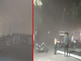 दिल्ली-एनसीआर में अचानक बदला मौसम का मिजाज, तेज हवाओं के साथ चल रही धूल भरी आंधी, शनिवार-रविवार को बारिश की संभावना thunder strom-delhi-ncr