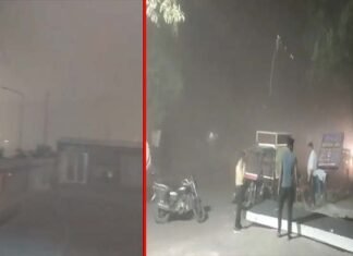 दिल्ली-एनसीआर में अचानक बदला मौसम का मिजाज, तेज हवाओं के साथ चल रही धूल भरी आंधी, शनिवार-रविवार को बारिश की संभावना thunder strom-delhi-ncr