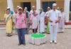 कांग्रेस सेवादल ने श्रीनगर में किया ध्वज वंदन