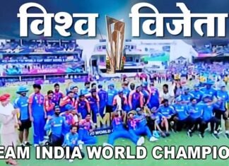 भारत ने जीता टी20 विश्व कप, रोमांचक फाइनल में सूर्यकुमार के असाधारण कैच ने दक्षिण अफ्रीका के मुंह से छीना मैच TEAM INDIA WORLD CHAMPION