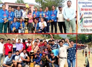 पोखड़ा के ऐतिहासिक मैदान में आयोजित महिला और पुरुष क्रिकेट टूर्नामेंट में थापला एवं संगलाकोटी की टीमें बनीं विजेता