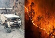 उत्तराखंड में जंगल की बेकाबू आग में जिंदा जले 4 वनकर्मी, 3 अफसरों पर गिरी गाज, झुलसे चार अन्य वनकर्मियों को एयर एम्बुलेंस से एम्स दिल्ली किया जा रहा है शिफ्ट