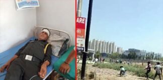 अतिक्रमण हटाने गई ग्रेटर नोएडा प्राधिकरण की टीम पर अवैध कब्जा धारकों ने किया हमला illegal occupants attacked the authority team