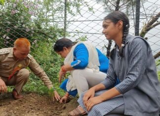 वन महोत्सव में बच्चों ने किया प्रतिभाग