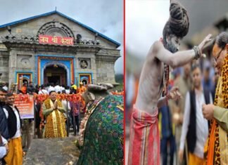 केदारनाथ धाम पहुंचे सीएम धामी, पुनर्निर्माण कार्यों का किया निरीक्षण