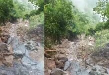 जयहरीखाल के किमार गांव में बादल फटने से जल स्रोत, पाइप लाइन व सड़क क्षतिग्रस्त, बीरोंखाल में भारी बारिश से कई घरों में घुसा मलबा