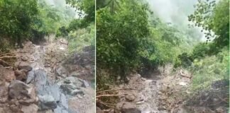 जयहरीखाल के किमार गांव में बादल फटने से जल स्रोत, पाइप लाइन व सड़क क्षतिग्रस्त, बीरोंखाल में भारी बारिश से कई घरों में घुसा मलबा