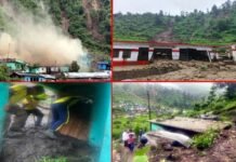 उत्तराखंड में यहाँ भूस्खलन से तबाही, तिनगढ़ गांव में कई मकान मलबे में दबे, तोली गांव में घर में सो रही मां-बेटी की मलबे में दबकर मौत landslide in Toli village of Tehri garhwal