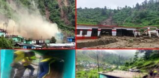 उत्तराखंड में यहाँ भूस्खलन से तबाही, तिनगढ़ गांव में कई मकान मलबे में दबे, तोली गांव में घर में सो रही मां-बेटी की मलबे में दबकर मौत landslide in Toli village of Tehri garhwal