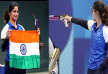 Paris Olympics 2024: पेरिस ओलंपिक में मनु भाकर ने ब्रॉन्ज मेडल जीत रचा इतिहास, शूटिंग में ओलंपिक पदक जीतने वाली पहली भारतीय महिला बनीं manu bhakar shooter peris Olympic