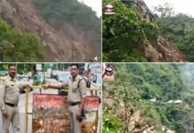दुगड्डा कोटद्वार मार्ग पर पहाड़ी से गिरा मलबा, हाईवे बाधित