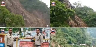 दुगड्डा कोटद्वार मार्ग पर पहाड़ी से गिरा मलबा, हाईवे बाधित