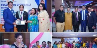 रोटरी क्लब वैशाली द्वारा ब्लू स्टोन कौशांबी मे आयोजित बैठक में नई कार्यकारिणी 2024-25 का गठन